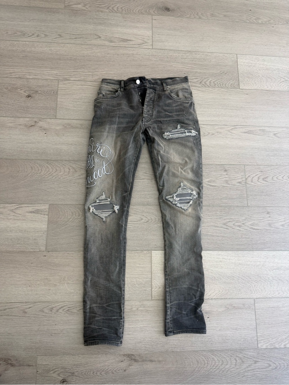 Amiri Hollywood steel grey mx1